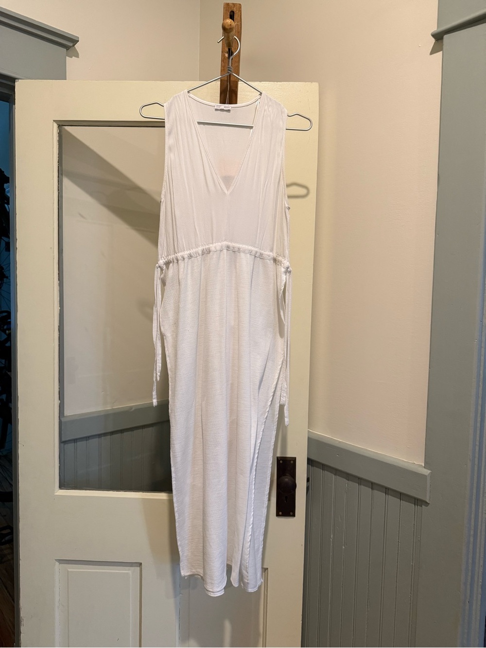 Zara White Sleeveless Beach Coverup